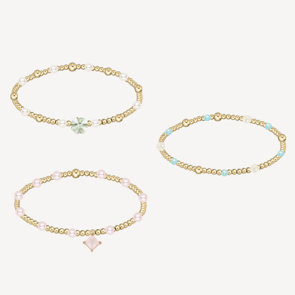 the golden trio 14k gold-filled bracelet value set