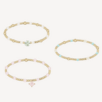 the golden trio 14k gold-filled bracelet value set